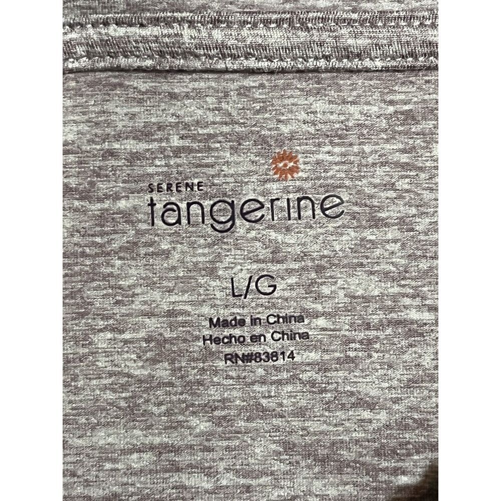 Tangerine Athletic Pullover Hoodie Long Sleeve Womens Size‎ Large Purple Gray - Picture 3 of 5